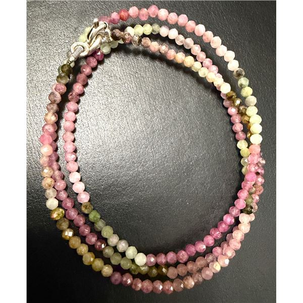 SILVER TOURMALINE (14CT) NECKLACE 16", SUGGESTED RETAIL VALUE $200