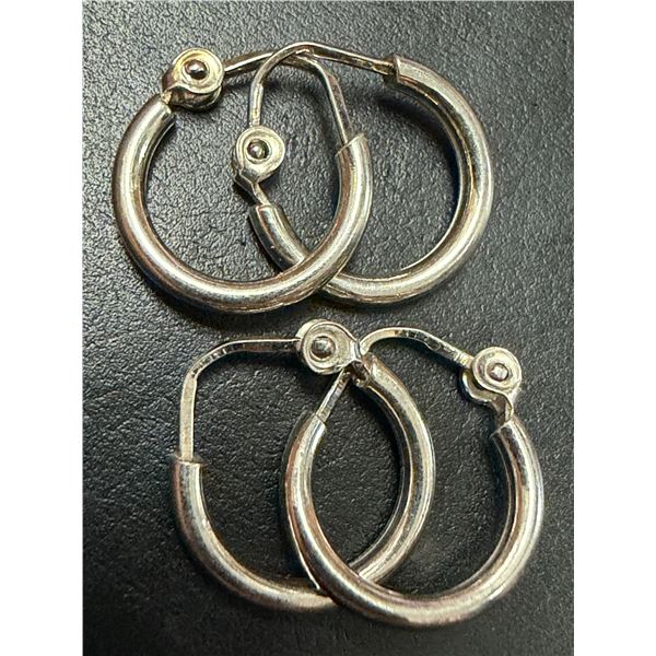 SILVER(1.5G), SMALL HOOP EARRINGS