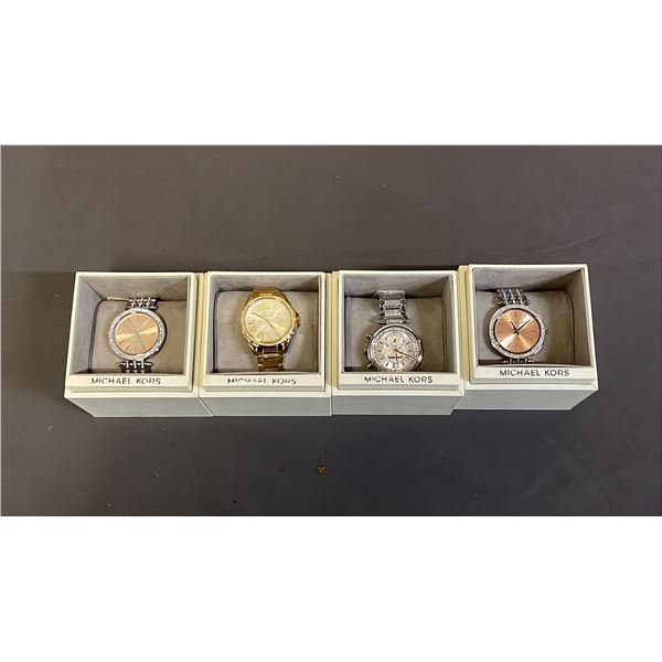 *NEW IN BOX* (4) ASSORTED MICHAEL KORS WRIST WATCHES