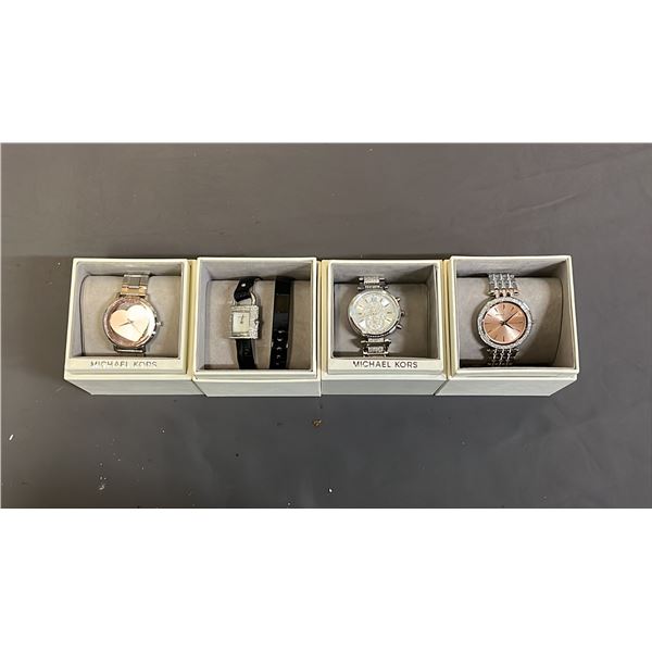 *NEW IN BOX* (4) ASSORTED MICHAEL KORS WRIST WATCHES