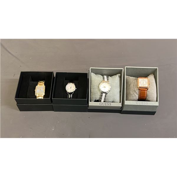 *NEW IN BOX* (4) ASSORTED GUESS WRIST WATCHES