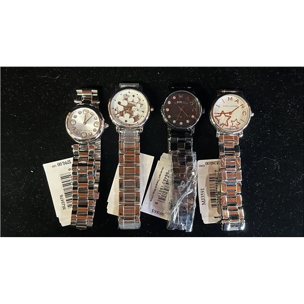 *NEW WITH TAGS* (4) ASSORTED MARC JACOBS WRIST WATCHES