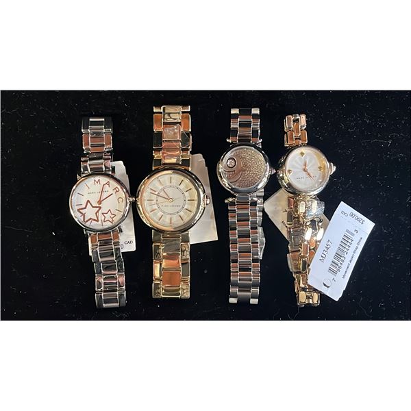 *NEW WITH TAGS* (4) ASSORTED MARC JACOBS WRIST WATCHES