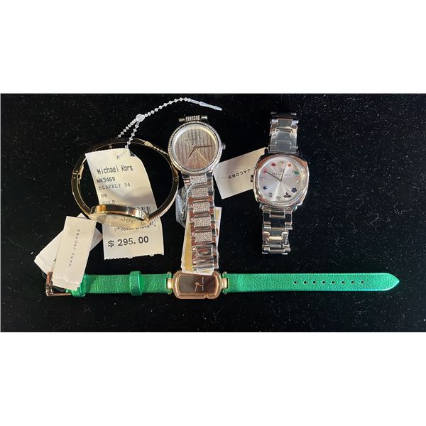 *NEW WITH TAGS* (2) MARC JACOBS & (2) MICHAEL KORS WRIST WATCHES