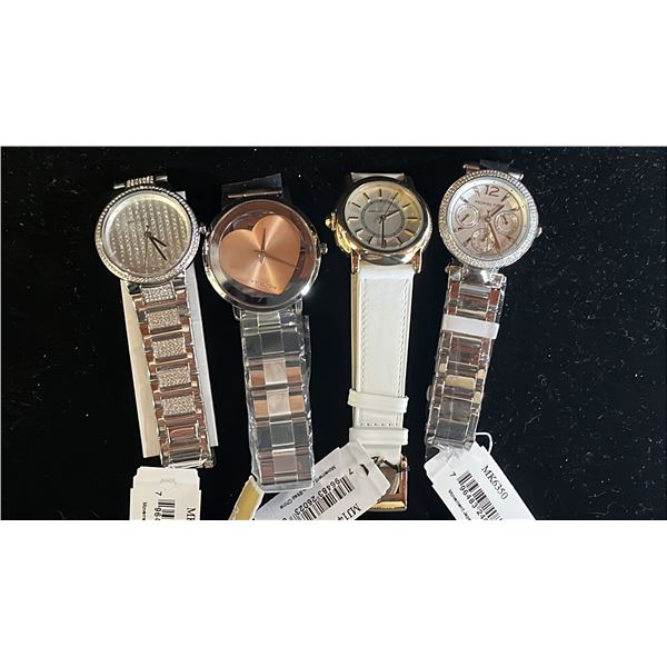*NEW WITH TAGS* (4) ASSORTED MICHAEL KORS WRIST WATCHES