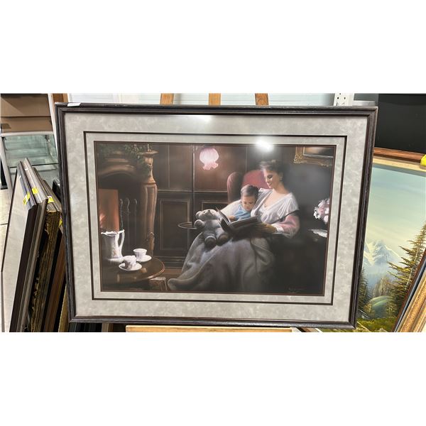 FRAMED KEVIN DANIEL "HAPPILY EVER AFTER" PRINT: #307/850, 39" X 29" FRAMED