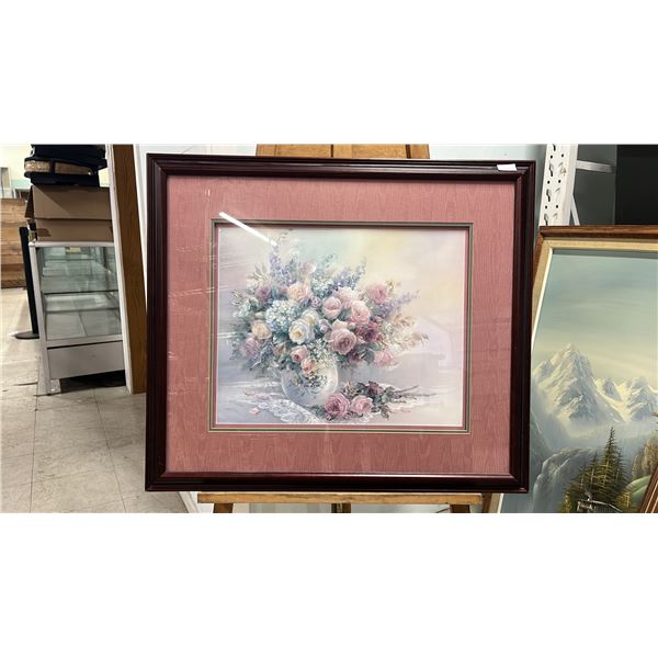 FRAMED LENA LIU "ROSE FAIRIES" #3212/550 PRINT: 30.5" X 27" FRAMED
