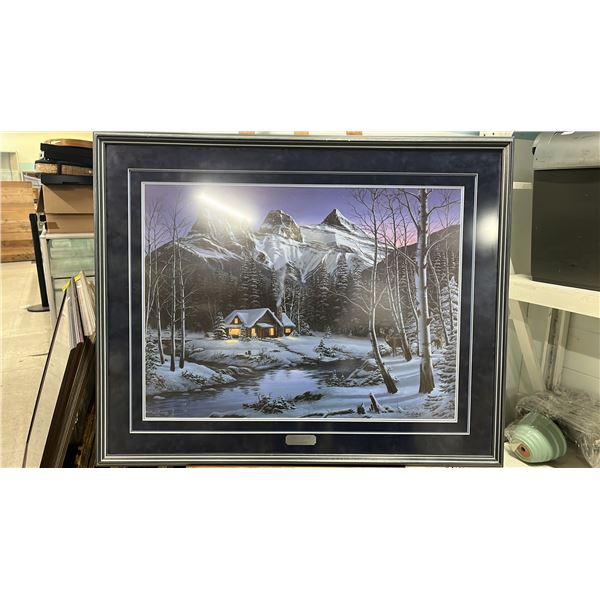 FRAMED FRANK BUCHWITZ "WINTER SOLITUDE" #132/650 PRINT: 41.5" X 33" FRAMED