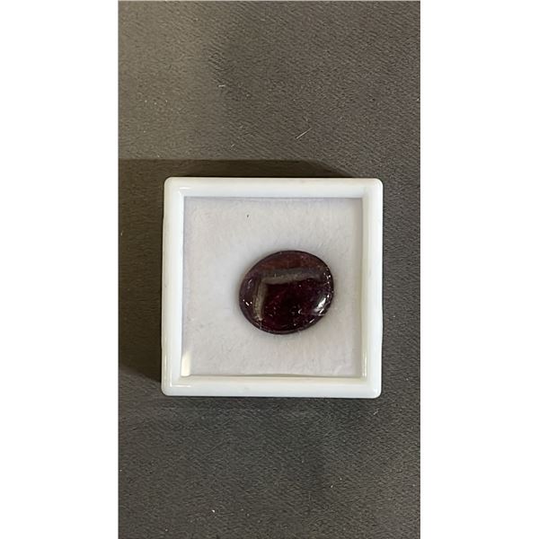 23.8 CT OVAL CABOCHON CUT NATURAL RUBY: 15.4MM X 18.2MM