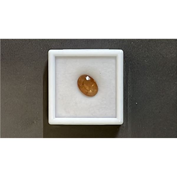 6.7 CT OVAL CUT NATURAL IMPERIAL TOPAZ: 9.5MM X 13MM