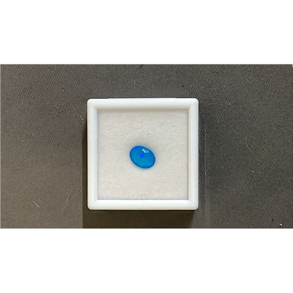 1.3 CT OVAL CUT NATURAL BLUE OPAL: 7.2MM X 9.8MM