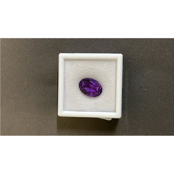 9.2 CT OVAL CUT NATURAL AMETHYST; 11.4MM X 15.8MM