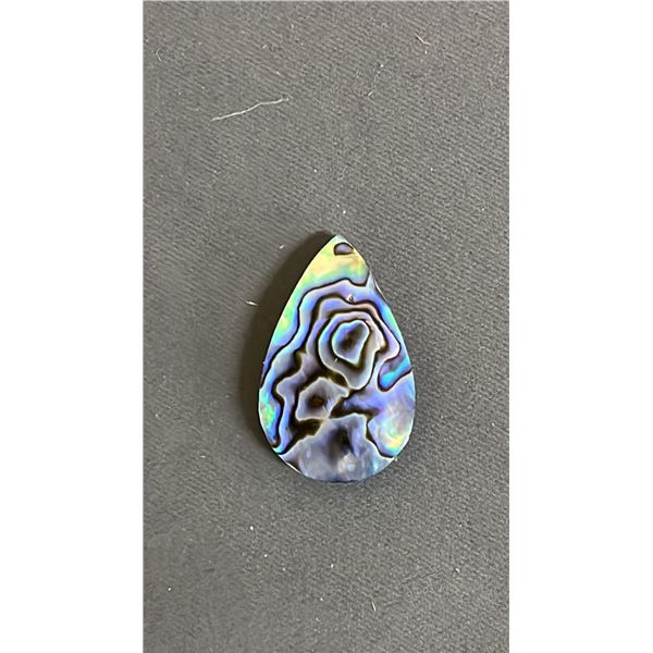 PEAR SHAPED CABOCHON ABALONE SHELL