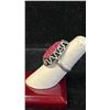 Image 2 : .925 SILVER TEARDROP DRUZY QUARTZ RING: SIZE 7