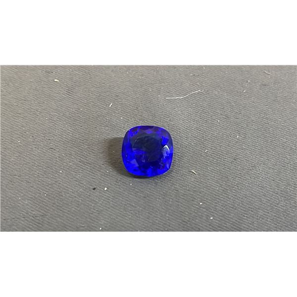 CUSHION CUT BLUE GEMSTONE