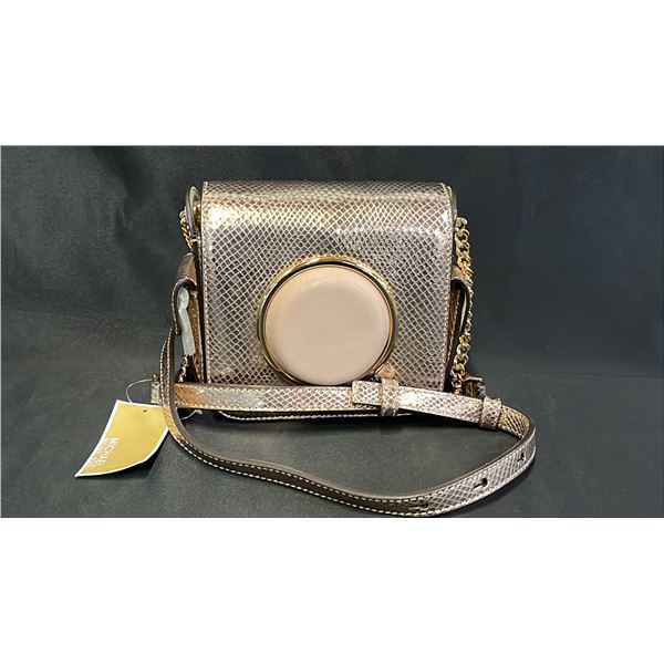 *NEW WITH TAGS* MICHAEL KORS PINK EMBOSSED LEATHER CAMERA BAG WITH DUST BAG