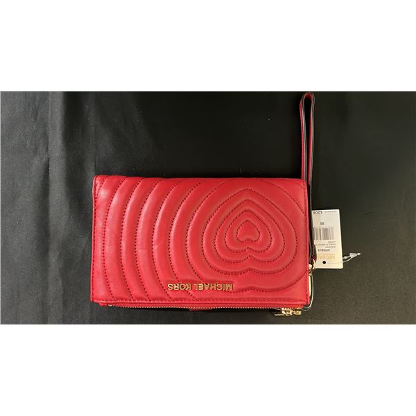*NEW WITH TAGS* MICHAEL KORS LEATHER DOUBLE ZIP WRISTLET