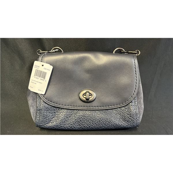 *NEW WITH TAGS* COACH LEATHER & SUED CROSSBODY PURSE