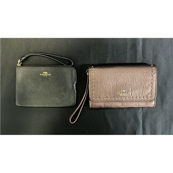 *NEW WITH TAGS* (2) COACH LEATHER WRISTLETS