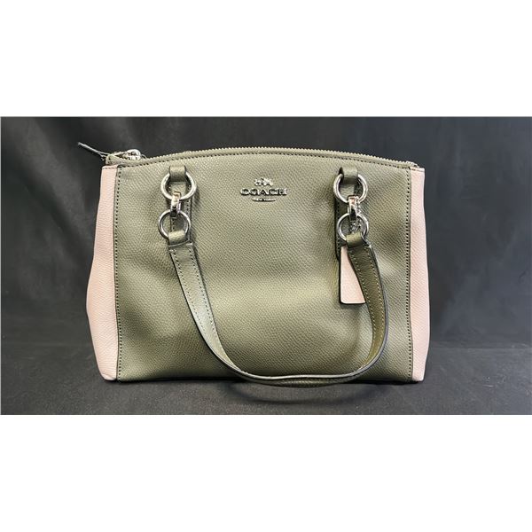 *NEW WITH TAGS* COACH LEATHER MINI CARRYALL HANDBAG