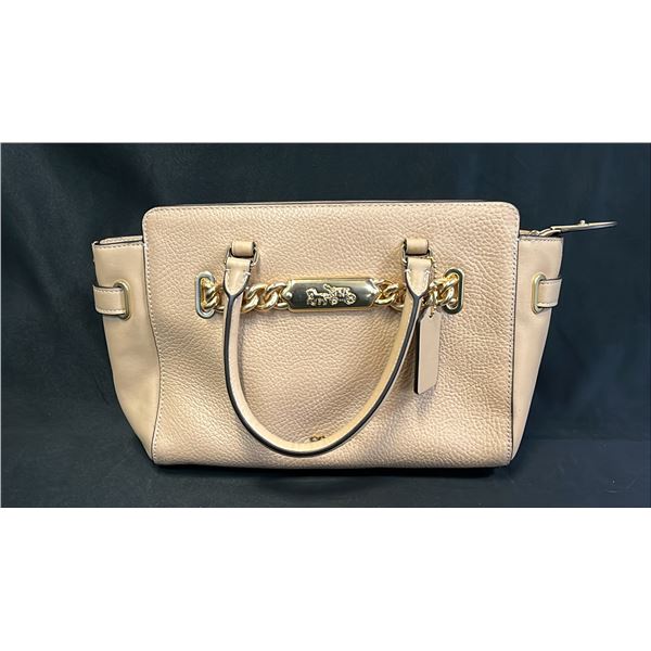 *NEW WITH TAGS* COACH LEATHER CARRYALL WITH HANDLES & DETACHABLE CROSSBODY/SHOULDER STRAP