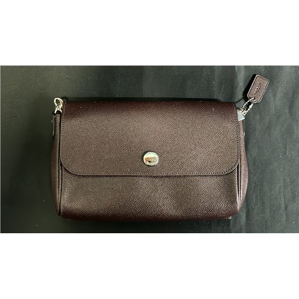*NEW WITH TAGS* COACH LEATHER REVERSIBLE CROSSBODY BAG: OXBLOOD TO NUDE PINK