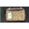 Image 2 : *NEW WITH TAGS* COACH SIGNATURE CANVAS CROSSBODY BAG WITH OXBLOOD LEATHER FLAP