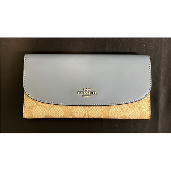 *NEW* COACH LEATHER SIGNATURE ENVELOPE WALLET