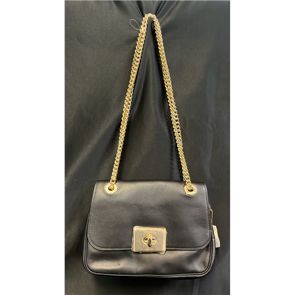 *NEW* COACH LEATHER SHOULDER BAG WITH CHAIN STRAP