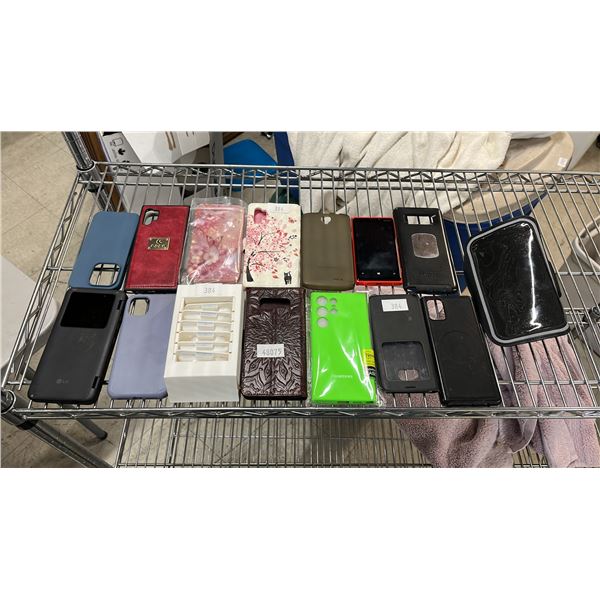 COLLECTION OF CELL PHONE CASES FOR NEWER MODEL IPHONE & SAMSUNG: SOME NEW