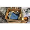 Image 5 : PALLET OF ASSORTED SET DEC: BROCHURE DISPLAYS, CONTROL PANEL, BEDDING SET, CONSTRUCTION PAPER & MORE