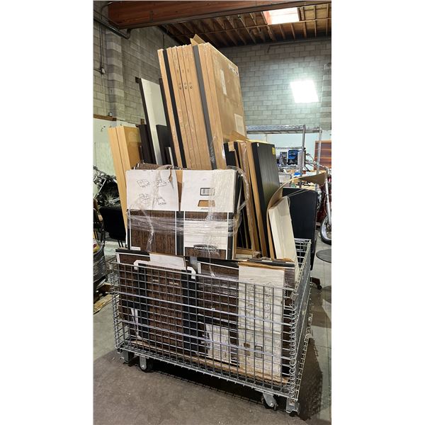 PALLET OF ASSORTED SET DEC: TABLE TOPS & BANKER'S BOXES - *MUST TAKE ALL ON PALLET*