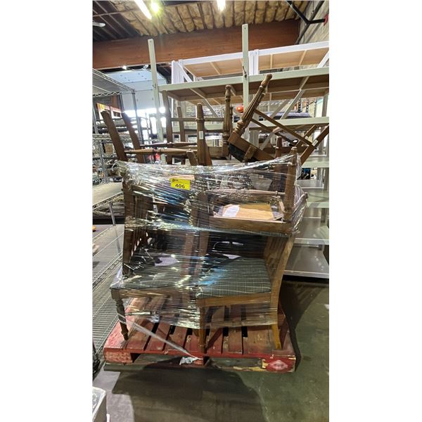 PALLET OF ASSORTED DINING CHAIRS - *MUST TAKE ALL ON PALLET*