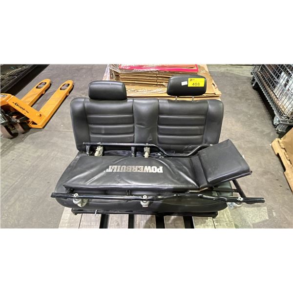 POWERBILT AUTOMOTIVE CREEPER & VINTAGE REAR SEAT ASSEMBLY
