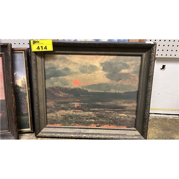 FRAMED LANDSCAPE PRINT: 24" X 20" FRAMED