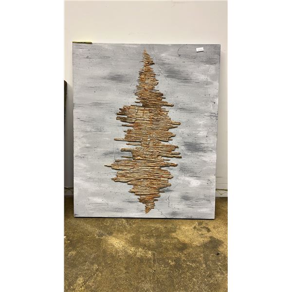TEXTURED CANVAS WALL ART: 36" X 30"