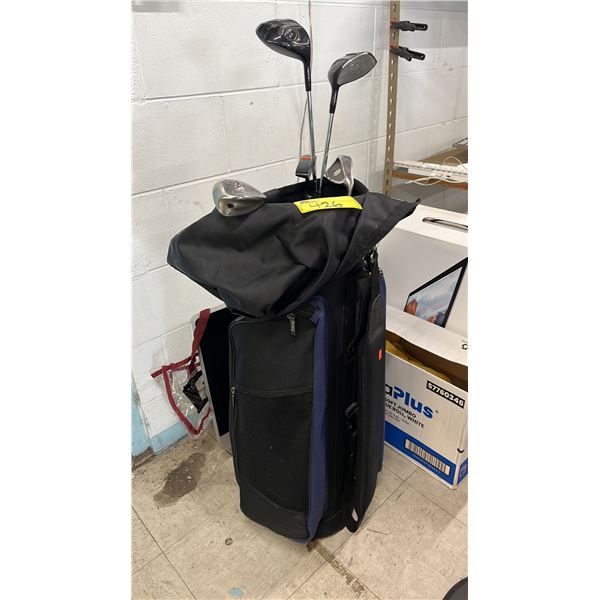 MACGREGOR GOLF BAG & ASSORTED GOLF CLUBS