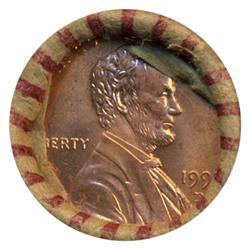 1995D Lincoln Cent RARE Never Opened Original Bank Roll 50 GEMS (COI-5538)