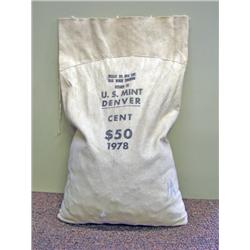 1978D RARE Lincoln Cent Mint Bag of 5000 Choice/GEM Uncirculated (COI-5985)