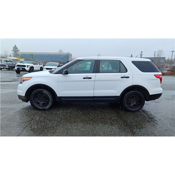 2014 FORD EXPLORER, 4DR SUV, WHITE, VIN 1FM5K8AR1EGB45487,
