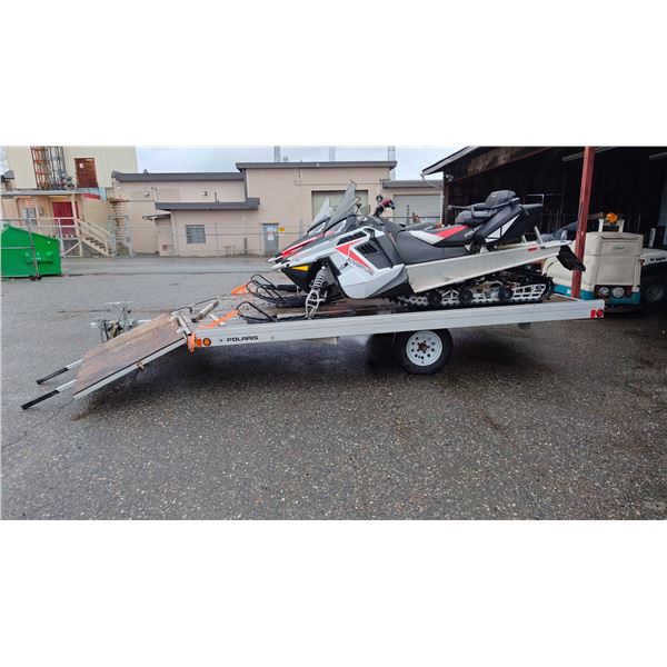 2014 POLARIS SNOWMOBILE TRAILER, GREY, VIN 5WFBS1211EB001788,