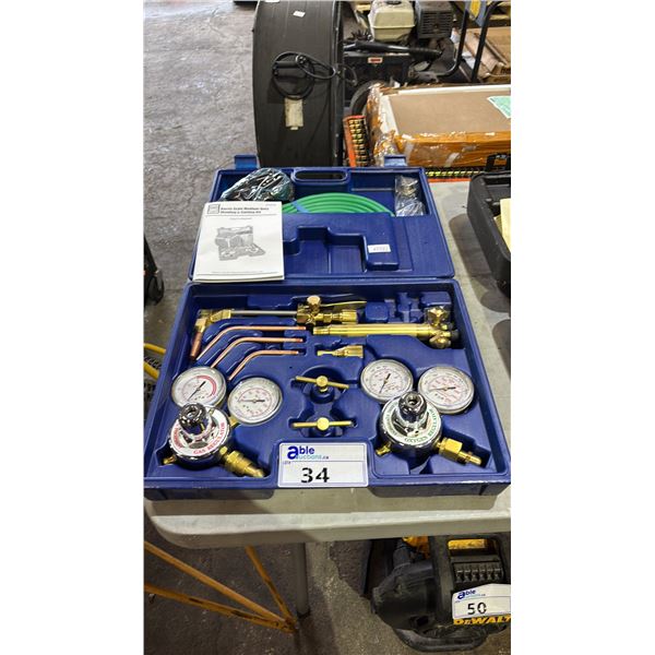 POWER FIST HARRIS STYLE MEDIUM DUTY WELDING & CUTTING KIT WITH CASE
