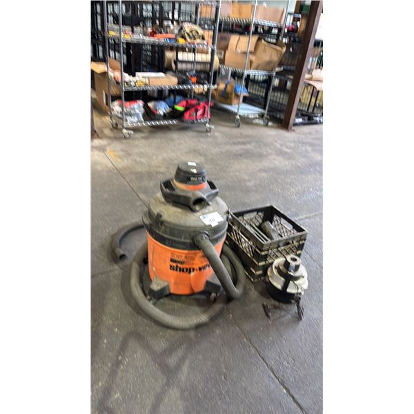 SHOP-VAC 10 GALLON PORTABLE WET/DRY VACUUM & BLOWER WITH ATTACHMENTS