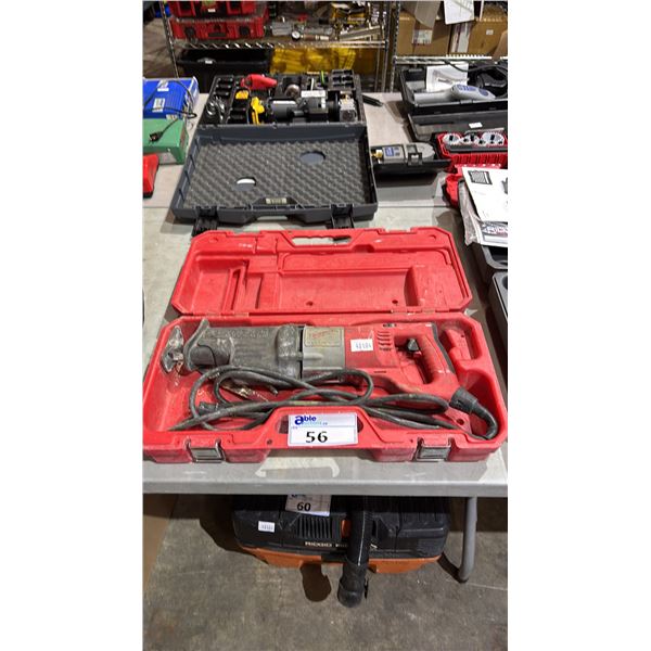 MILWAUKEE HEAVY-DUTY ORBITAL SUPER SAWZALL WITH CASE