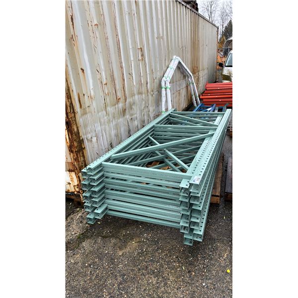 PALLET OF (10) 8'H PALLET RACKING UPRIGHTS