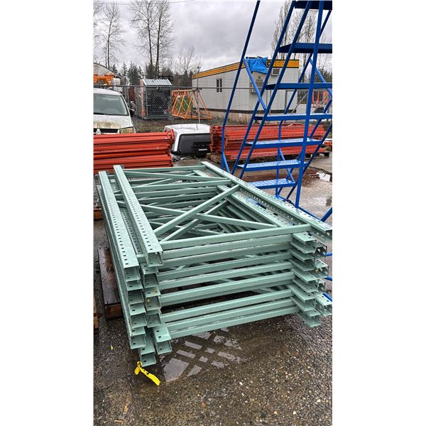PALLET OF (10) 8'H PALLET RACKING UPRIGHTS