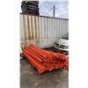 Image 1 : PALLET OF APPROX (50) 8'W PALLET RACKING SIDE RAILS