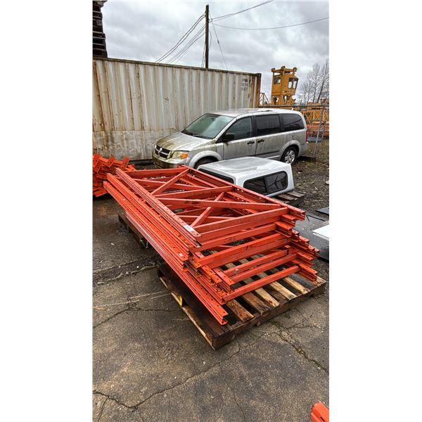 PALLET OF (9) 8'H PALLET RACKING UPRIGHTS