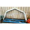 Image 5 : PALLET OF (2) 8'H PALLET RACKING UPRIGHTS, (2) 8'W PALLET RACKING SIDE RAILS, (2) ALUMINUM ARCHWAYS