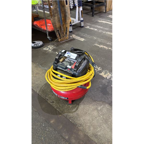 PORTER CABLE 6 GALLON 150 PSI PORTABLE AIR COMPRESSOR WITH HOSE